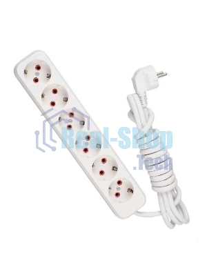 Удлинитель 6х3 м с заземл. 16А IP20 Lezard 720-0603-601