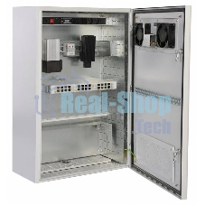 Шкаф настенный ЦМО ШТВ-Н-6.6.3-4ААА 6U 600x330 мм пер. дв. стал. лист несъемные бок. пан. 57 кг серый