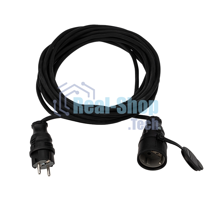 Удлинитель-шнур Rexant КГ 3х1.5 10 м, морозостойкий, с/з, 16 А, 3500 Вт, IP44 (Сделано в России)