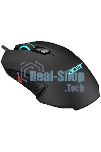 Мышь проводная Acer OMW160 черный, 6400 dpi, USB, кнопки - 8