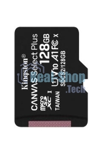 Флеш карта microSDHC 128Gb microSDXC Kingston SDCS2/128Gb Class10 UHS-I Canvas Select up to 100Mb/s с адапт.