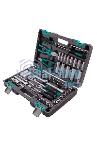 Набор инструментов STELS 141081/2'' 1/4'' CrV пластиковый кейс  69 предм.