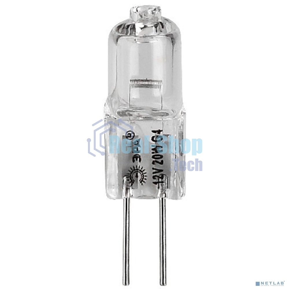 Лампа галогенная ЭРА G4-JC-20W-12V(100/1000/20000)