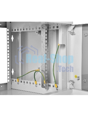 Шкаф коммутационный ЦМО (ШРН-6.350) настенный 6U 600x350 мм пер. дв. стекл 200 кг серый 300 мм 180 град.