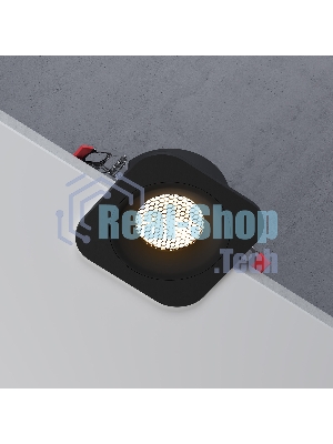 15276/LED / Светильник встраиваемый 10W 3000K черный IP44