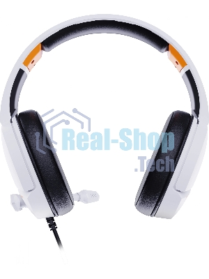 Гарнитура Oklick HS-L710G белый/чёрный, проводная, USB, подсветка