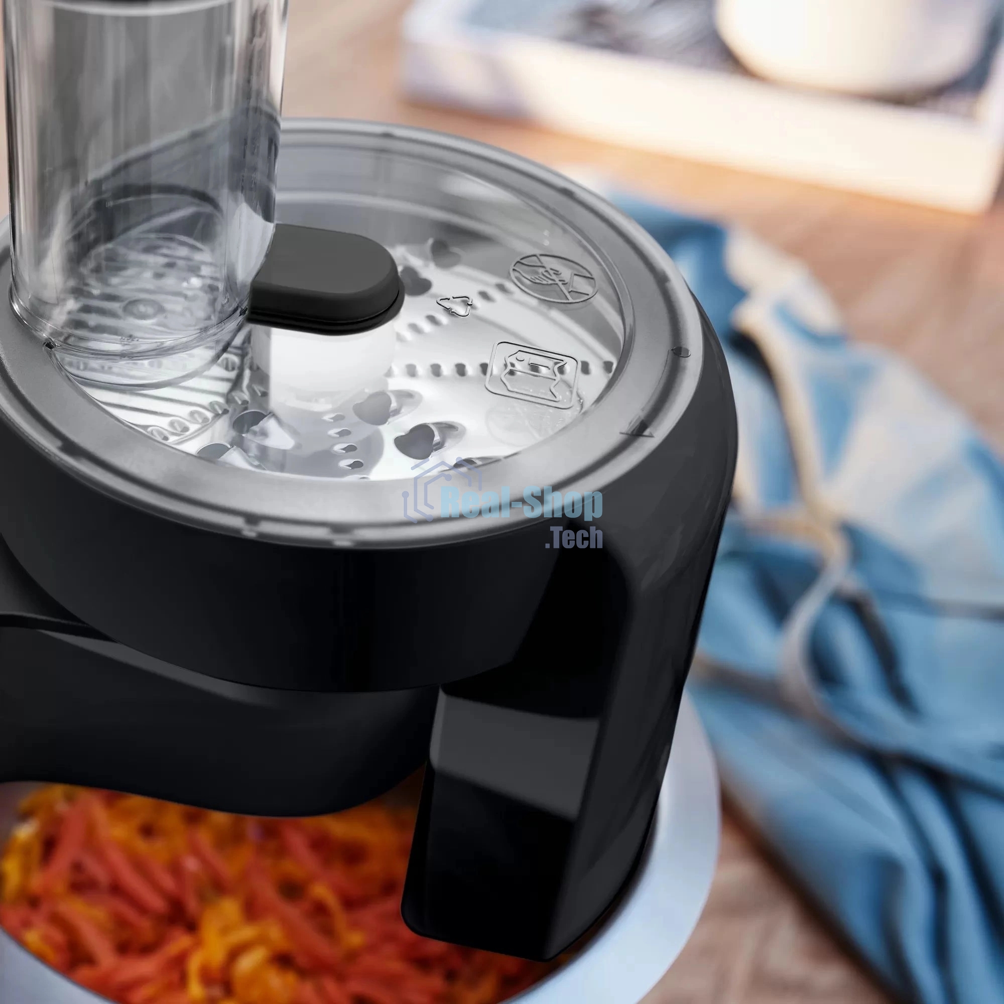 Кухонный комбайн Bosch MUMS2EB01, 700 Вт, 4 скорости, металл чаша 3,8 л, черный