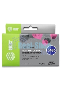 Картридж струйный Cactus CS-EPT0486 светло-пурпурный (14,4 мл) для Epson Stylus Photo R200/R220/R300/R320/R340/RX500/RX600/RX620/RX640