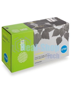 Картридж лазерный Cactus CS-Q7582A желтый (6000 стр.) для HP Color LaserJet CP3505/3800