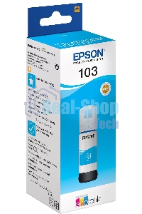 Чернила Epson 103C C13T00S24A голубой (65 мл) для Epson L3100/3110/3150