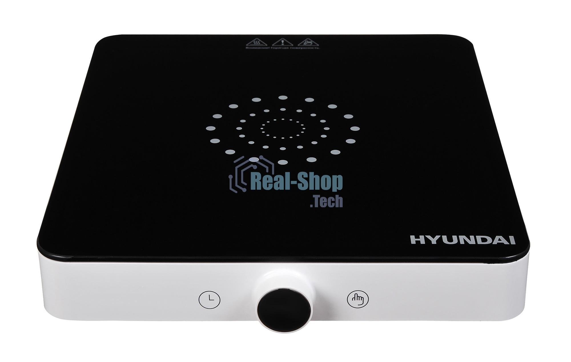 Плита настольная электрическая Hyundai HYC-0105 белый стеклокерамика (настольная)