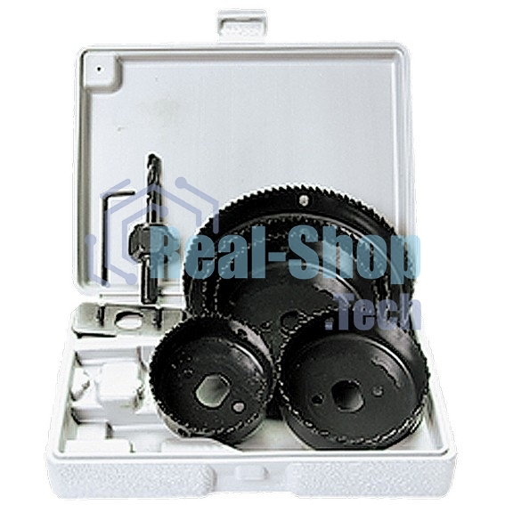 Набор кольцевых пил Matrix по дереву, 64-127 мм, 8 предм.