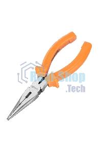 Длинногубцы Sparta Classic, 160 мм, прямые шлифованные, пластмассовые рукоятки