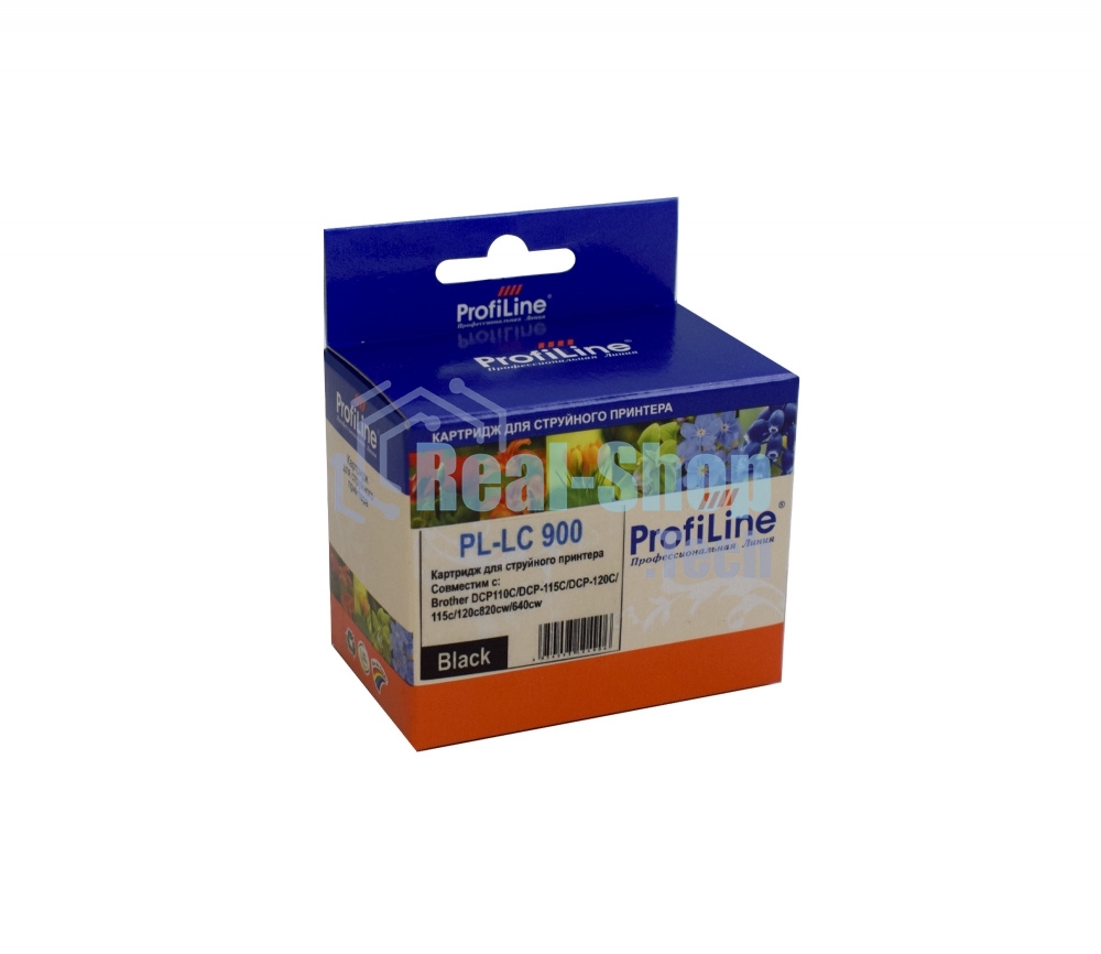 Картридж струйный ProfiLine PL-LC900BK для принтеров Brother DCP110C/DCP-115C/DCP-120C/115c/120c820cw/640cw Black водн