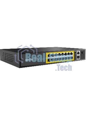 Коммутатор Netis 16PORT 10/100M 16POE+2XGE+SFP P116GH