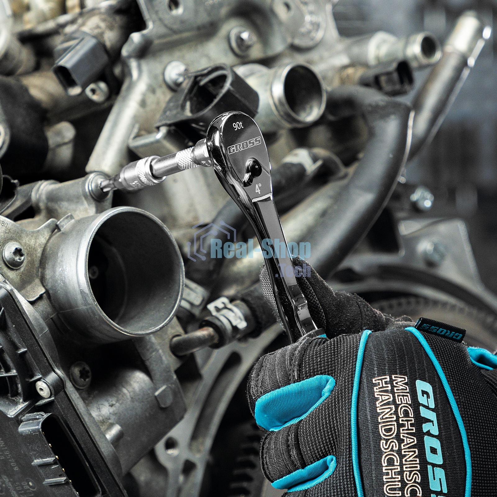 Ключ-трещотка Gross 1/4