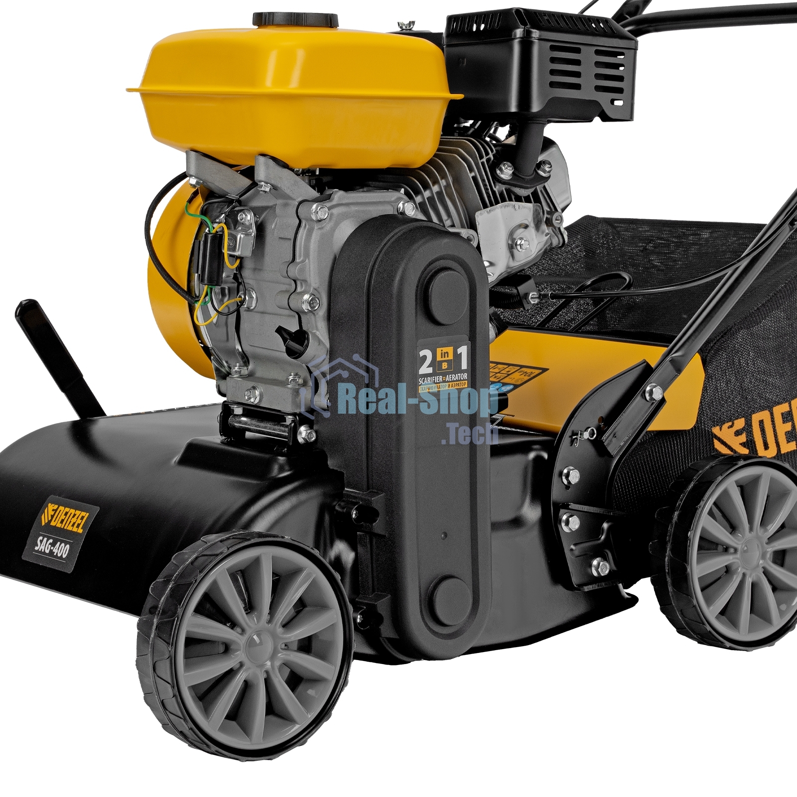 Скарификатор-аэратор бензиновый Denzel SAG-400, 212 см3, -15/+10 мм, 40 см