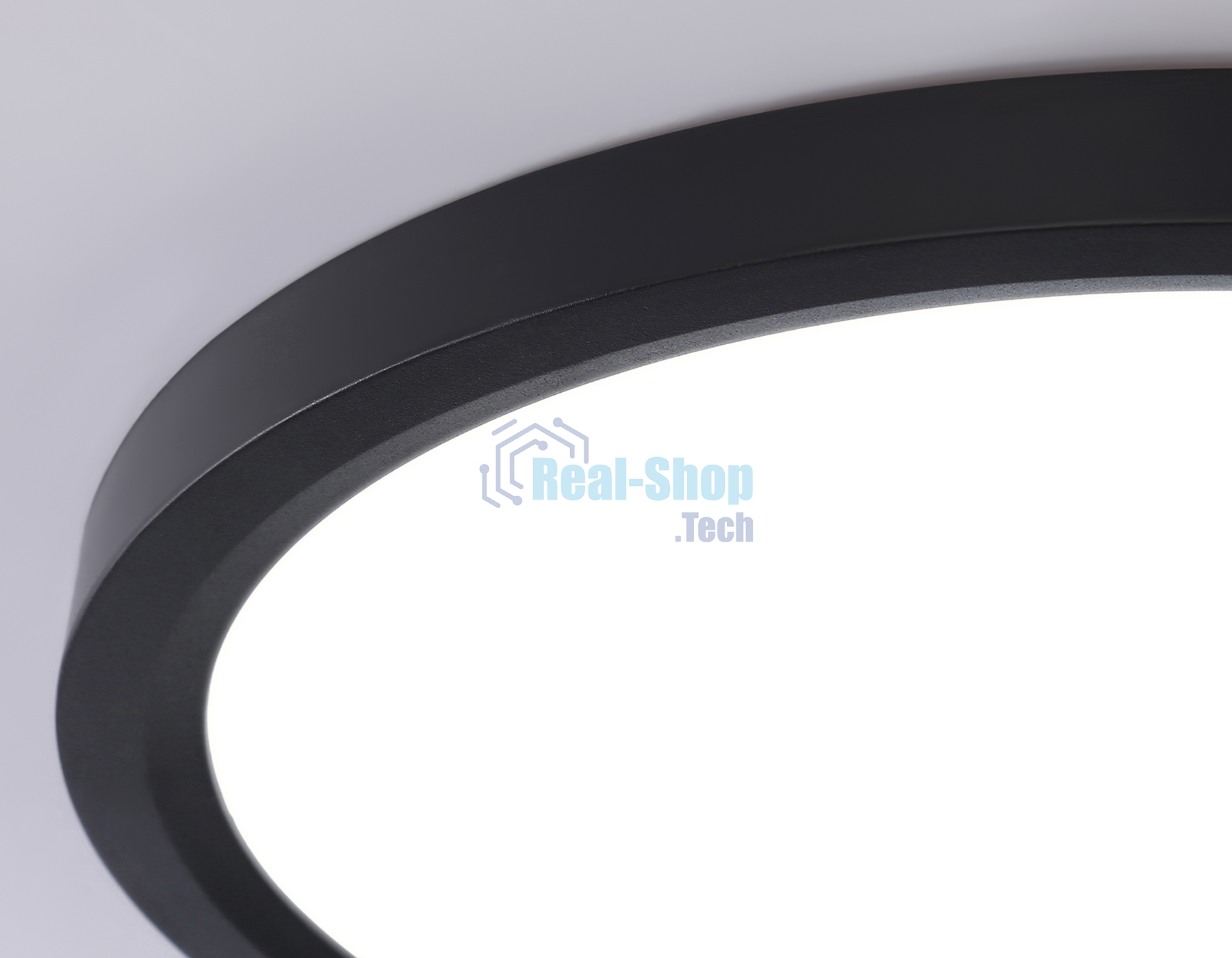 Светильник светодиодный ультратонкий Ambrella light FZ1910 BK черный IP54 44W 3000K-6500K CCT-переключатель D600*25 (Без ПДУ)