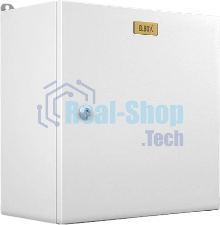 Шкаф электротехнический настенный Elbox EMW, IP66, 400х400х150 мм (ВхШхГ), дверь: металл, металл, серый