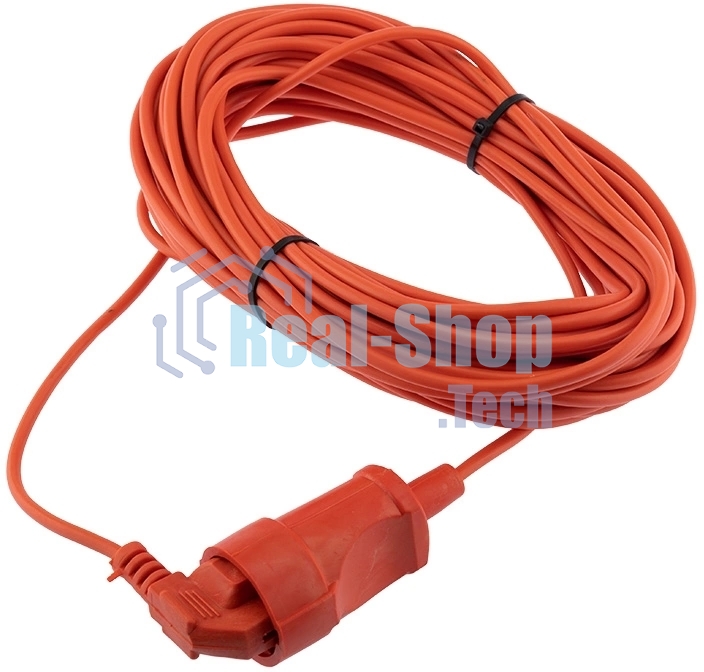 Удлинитель-шнур PROconnect ПВС 2х0.75, 20 м, б/з, 6 А, 1300 Вт, IP20, оранжевый