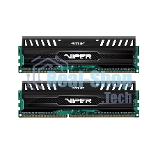 Оперативная память Patriot Viper 3, DDR3, 16GB (2x8 GB), 1600 MHz, CL9, DIMM, радиатор, черный