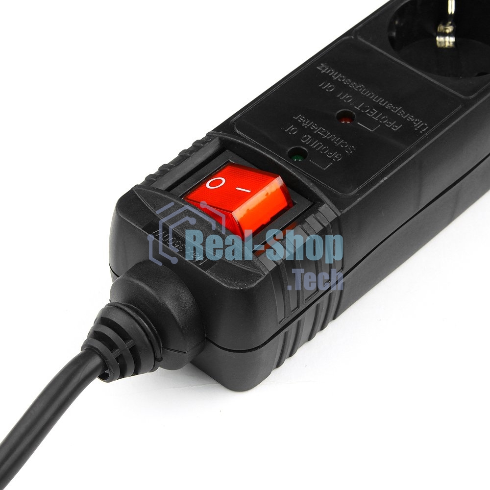 Сетевой фильтр Energenie Сетевой фильтр SPG5-C-15 4.5m 16А. черный. 