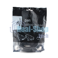 Кабель DVI-D dual link Cablexpert CC-DVI2L-BK-6, 25M/25M, 1.8м, CCS, черный, экран, феррит.кольца, пакет