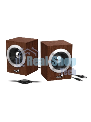 Акустическая система GENIUS SP-HF280 wooden USB Проводной пульт регулировки громкости для легкого управления