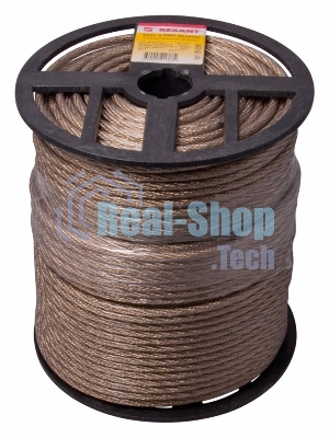 Трос стальной Rexant в ПВХ оплетке d=6,0 мм, прозрачный (бухта 150 м)