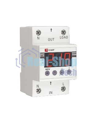 Реле напряжения с дисплеем MRV 40А PROxima EKF MRV-40A