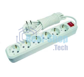 Удлинитель Makel MGP234 6 гн 5 м с\з вкл.