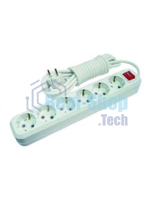 Удлинитель Makel MGP234 6 гн 5 м с\з вкл.