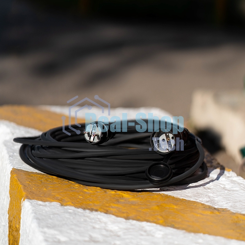 Удлинитель-шнур Rexant КГ 3х1.5 10 м, морозостойкий, с/з, 16 А, 3500 Вт, IP44 (Сделано в России)