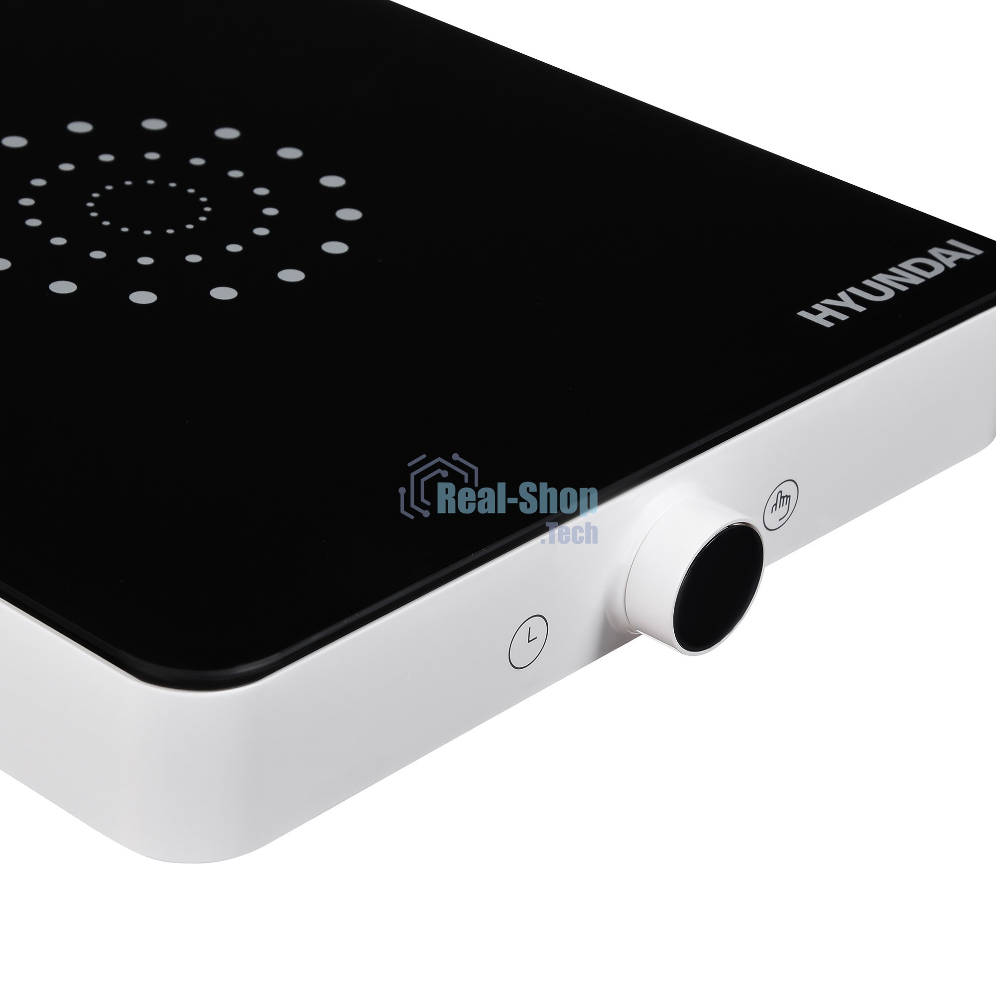 Плита настольная электрическая Hyundai HYC-0105 белый стеклокерамика (настольная)