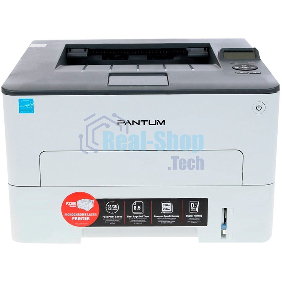 Принтер лазерный Pantum P3300DN, А4, ч/б, печ. до 33 стр/мин, 1200 X 1200 dpi, USB, RJ-45