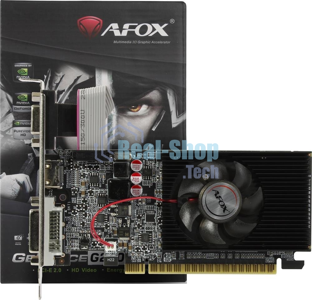 Видеокарта AFOX AF210-512D3L3-V2 PCIE16 G210 512MB GDDR3 64bit VGA DVI HDMI RTL