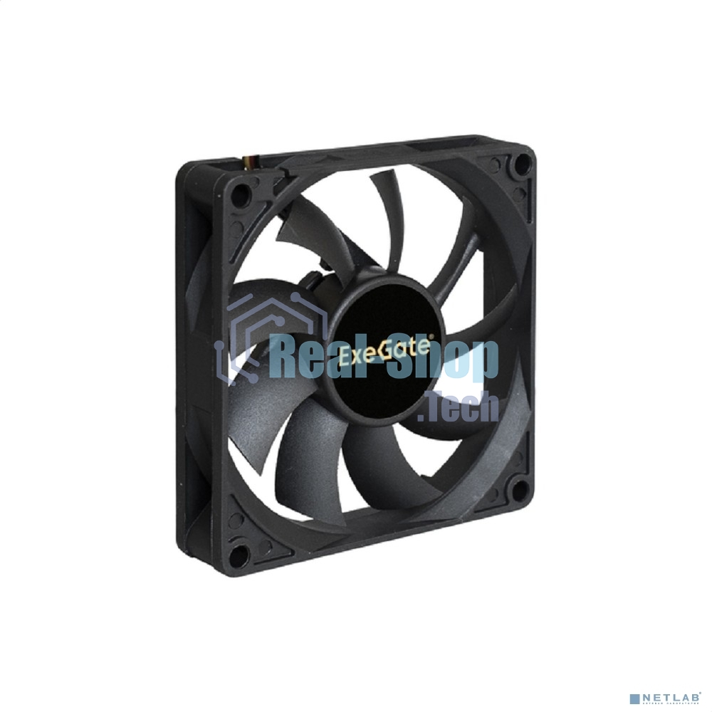 Вентилятор для корпуса ExeGate ExtraPower EP08015S3P черный, 80 мм, 2500 об/мин, 25.5 дБ, 3 pin