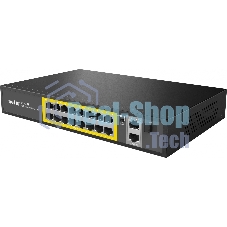 Коммутатор Netis 16PORT 10/100M 16POE+2XGE+SFP P116GH