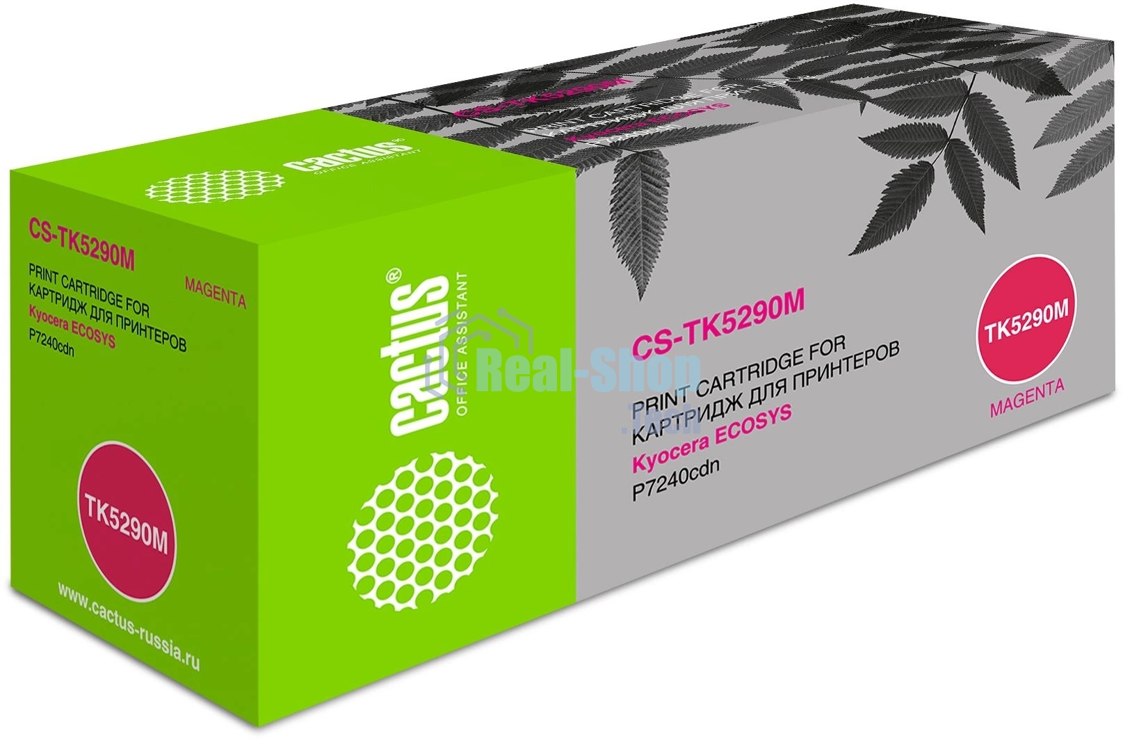 Картридж лазерный Cactus CS-TK5290M пурпурный (13000 стр.) для Kyocera ECOSYS P7240cdn