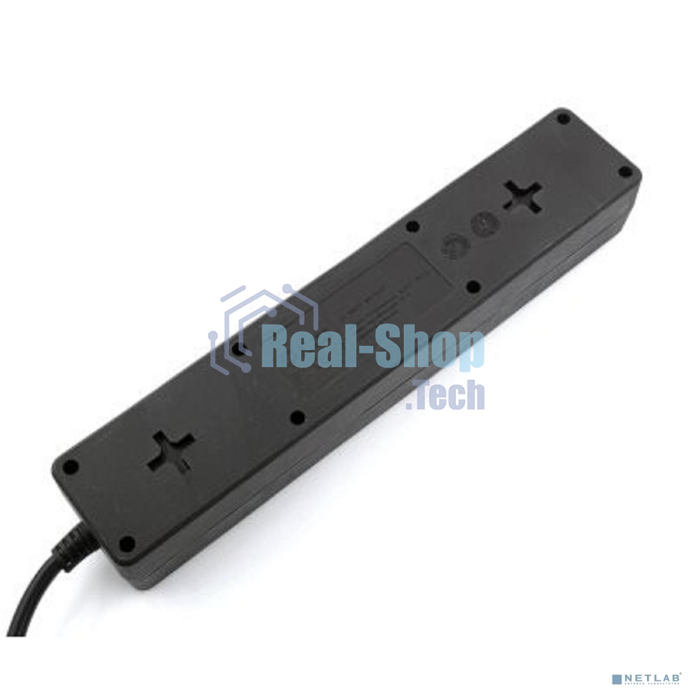 Сетевой фильтр 5bites GARDA SP3B-518 3S, 3x0.75 мм2, 1.8 м, черный