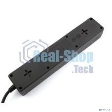 Сетевой фильтр 5bites GARDA SP3B-518 3S, 3x0.75 мм2, 1.8 м, черный
