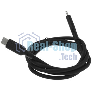 Кабель Qumo light series, USB-Type C, 1м, 5В, 1A, опл. PVC, кон. PVC, круглый, черный