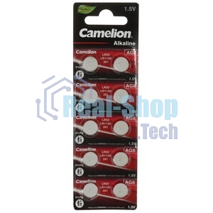 Батарейка для часов Camelion G 8 BL-10 Mercury Free (0%Hg), 391A/LR1120/191) 1.5 В