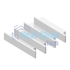 Заглушка для профиля GP8450 WH белый 23.8*6