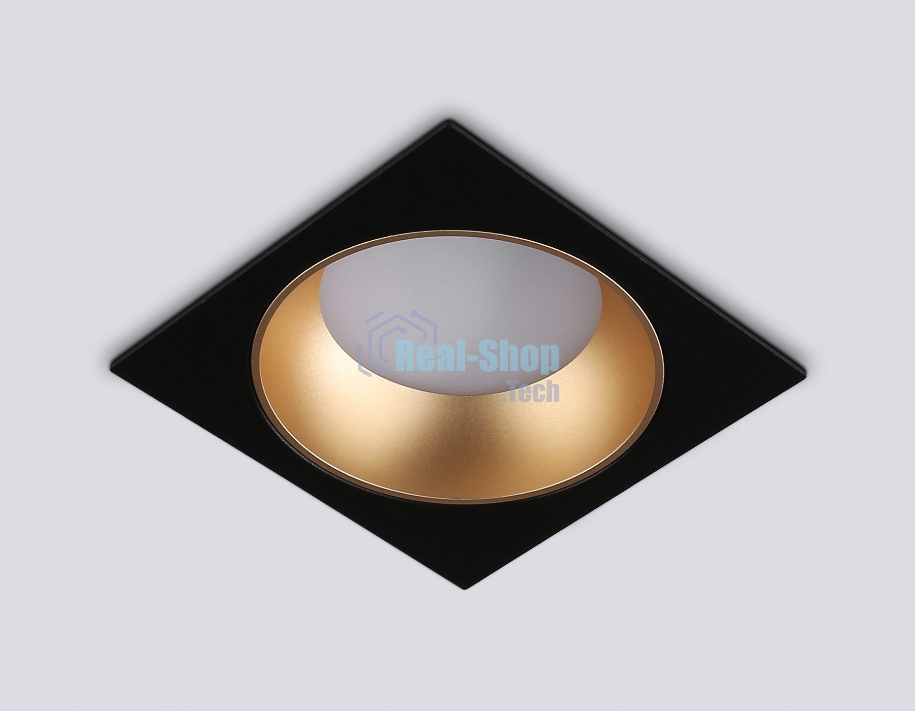 Светильник Ambrella light TN52340 SBK/SGD черный песок/золото песок GX53 max 12W 115*115*25