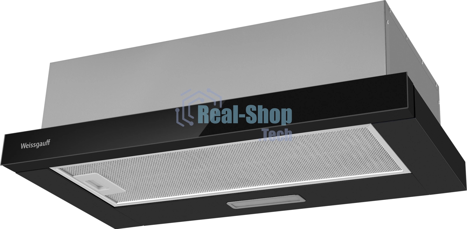 Вытяжка каминная Weissgauff TEL 600 Black Glass черный, 60 см, 600 куб. м/ч, 46 дБ