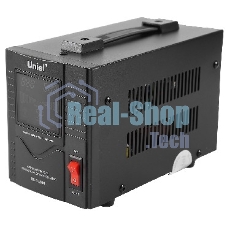 Стабилизатор напряжения UNIEL (3107) RS-1/500 - 0,5 кВА(Однофазный электронны(релейный)стабилизатор,цифровой дисплей,номинальная мощность 0,5кВА,диапазон входного напряжения 140-260В,выходное напряжение 220+8%В,частота 50/60Гц,точность стабилизации 8%,Мак