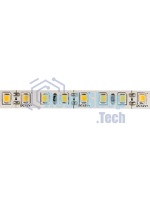 Лента светодиодная 12 В, 8 мм, IP23, SMD 2835, 120 LED/m, 12 V, цвет свечения теплый белый (3000 K)