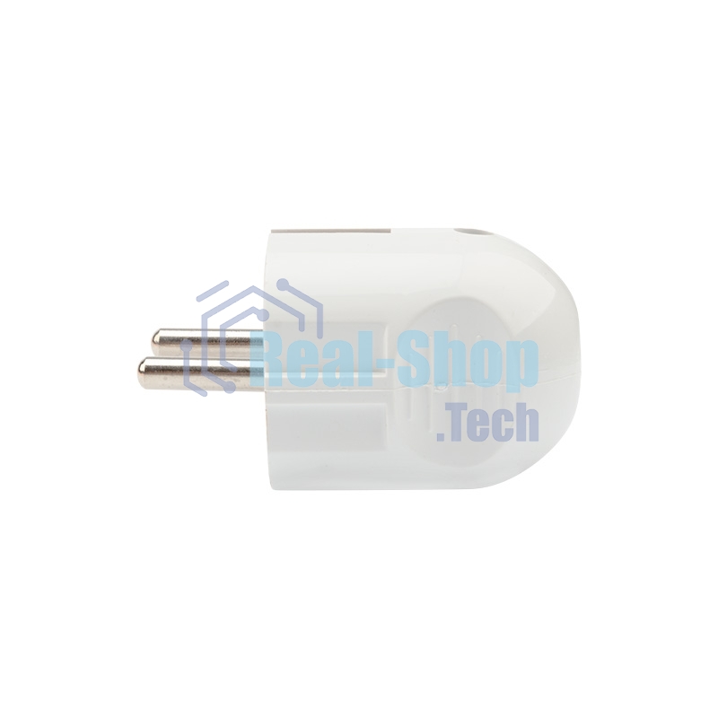 Вилка Евро Rexant прямая с з/к 16А белая