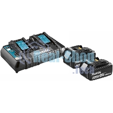 Аккумулятор+з\у Makita 191L75-3DC18RD-1шт+BL1850B-2шт,18В,5.0А·ч,Li-ion,кор
